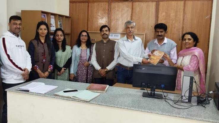 Jaisinghpur: Digitalization of transaction process of library in Kanwar Durga Chand College.