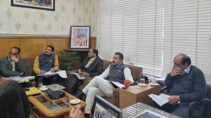 Vikramaditya Singh presided over the review meeting of the department.