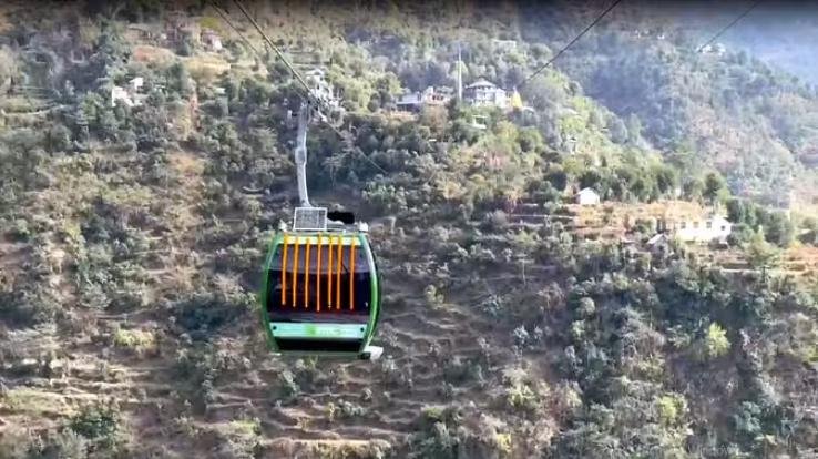 800 meter long Baglamukhi ropeway built at Rs 53.89 crore on Chandigarh-Manali NH dedicated to public