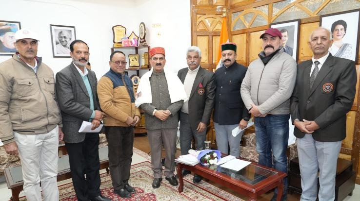 Delegation of Himachal State Masters Games Association met the Chief Minister