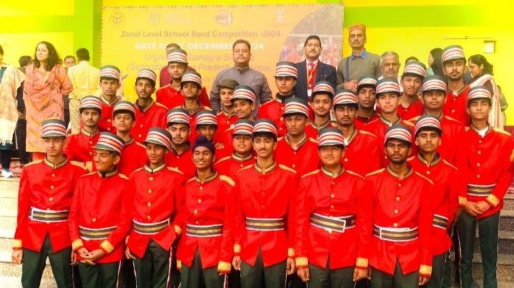 Children of Dada Seeba School performed brilliantly in band competition in Uttar Pradesh.