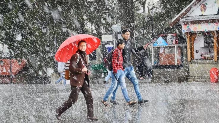 Himachal: Snow started falling in the capital Shimla, know the weather condition.