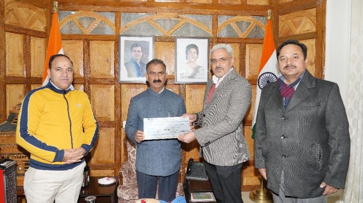 Greenco presented a check of Rs 1.35 crore to the Chief Minister