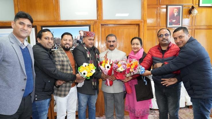 Delegation of State Computer Teachers Association met the Chief Minister
