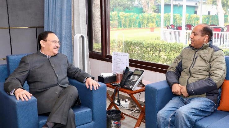 Leader of Opposition met BJP National President Jagat Prakash Nadda