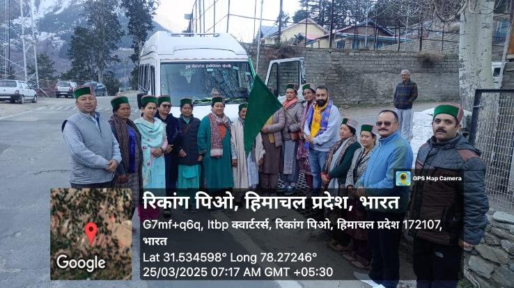 20- rural -women -from- Kinnaur -leave- for- Haryana- to -study- horticulture