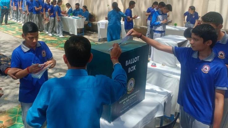 Solan: Student cabinet elections concluded successfully at Gurukul International School