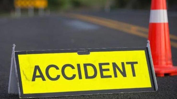 Himachal Road Transport Corporation bus going to Shimla on Mandi-Pathankot National Highway met with an accident