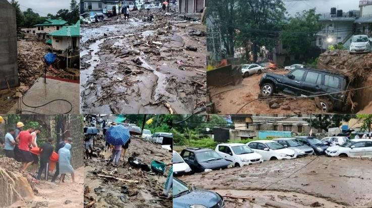 Rain Wreaks Havoc in Mandi: Debris Blocks Jail Road, Three Dead, One Missing