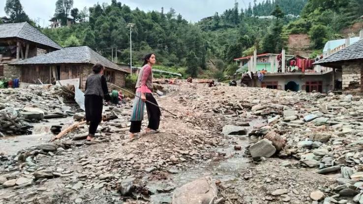 Mandi: Danger looms again in Saraj area, water level in ravines rises
