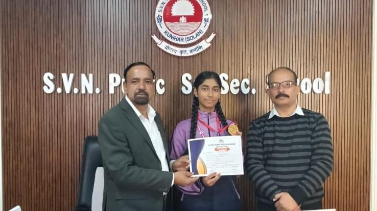 Kunihar_SVN_School_student_Mannat_Kanwar_selected_for_state_level_Taekwondo_competition