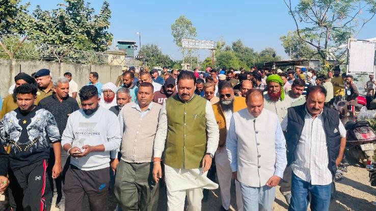 Indora_MLA_Malendra_Rajan_visited_Gram_Panchayat_Majra_and_Malkana.