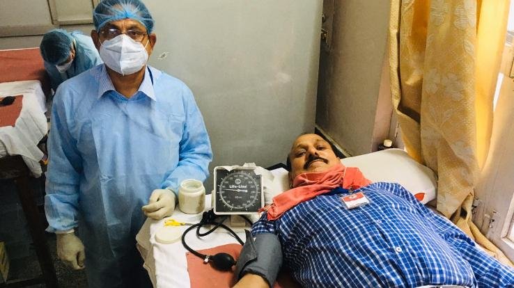 विश्व रेडक्रॉस दिवस के अवसर पर रक्तदान शिविर का आयोजन
