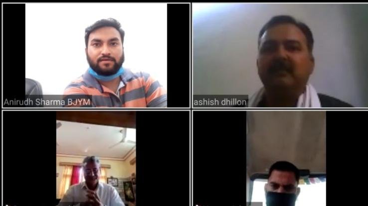 बिलासपुर भाजपा की बैठक में कोरोना वारियरों को किया सलाम