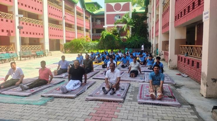 NCC cadets enthusiastically celebrated International Yoga Day at Government Degree College, Indora.