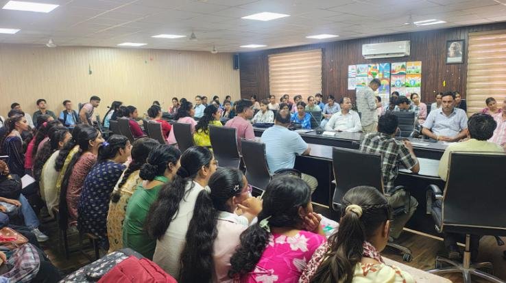 Orientation program organized for newly admitted students at Government Degree College, Indora.