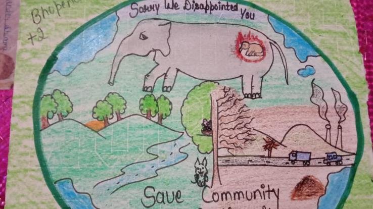 वरिष्ठ माध्यमिक विद्यालय घणागुघाट में मनाया विश्व पर्यावरण दिवस 