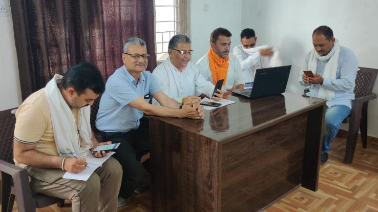 बिलासपुर में भाजपा सदर मण्डल की वर्चुअल रैली आयोजित 