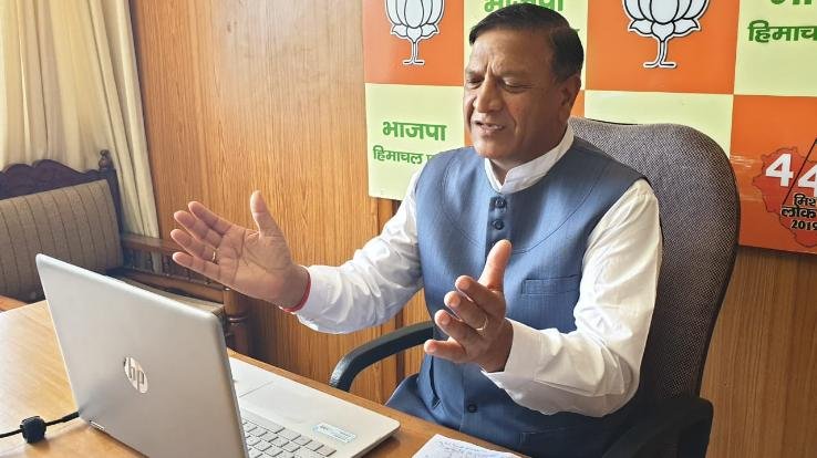 डॉ बिंदल ने वर्चुअल रैली के माध्यम से नाहन विधानसभा क्षेत्र के लोगों से किया संवाद