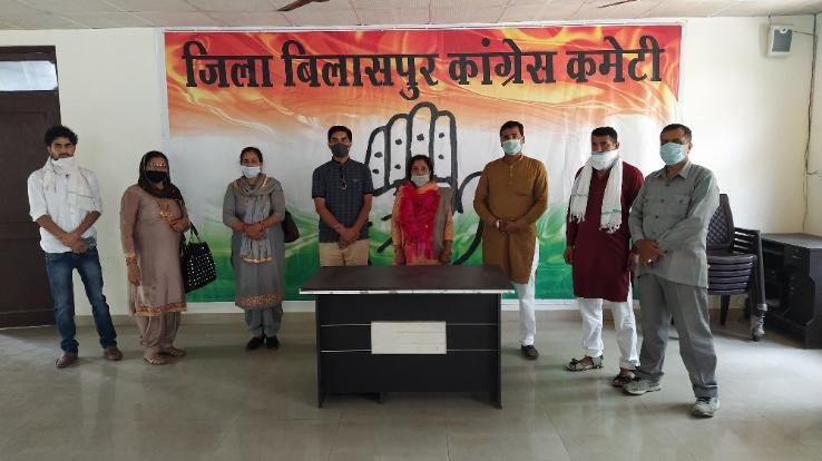 जिला कांग्रेस अध्यक्ष अंजना धीमान ने विधिवत रूप से सम्भाला अपना चार्ज