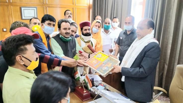 मुख्यमंत्री का आभार प्रकट करने शिमला पहुंचा भाजपा अर्की का प्रतिनिधिमंडल 