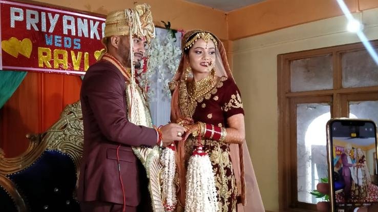 राष्ट्रीय कबड्डी स्टार रवि शर्मा कुनिहार की प्रियंका शर्मा संग बंधे परिणय सूत्र में