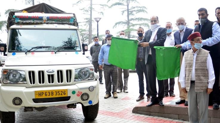 66 हजार मास्क की खेप को मुख्यमंत्री ने दिखाई हरी झंडी, जरुरतमंदो को किए जाएंगे वितरित