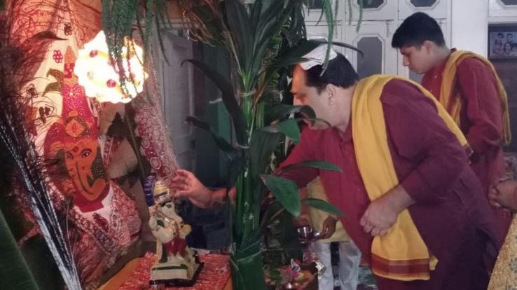 बिलासपुर में घर घर मनाया जा रहा गणपति उत्सव