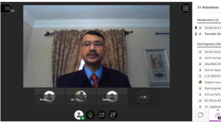 Virtual Webinar on Research publication organized by GNA University