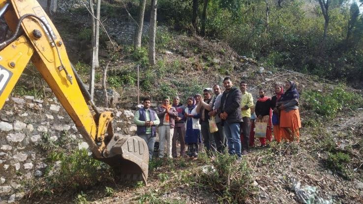 Panchayat head and deputy head started development work  