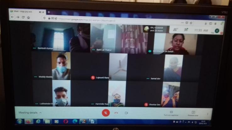 Legal awareness camp organized through digital medium