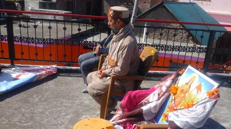 ग्राम समिति हनुमान बड़ोग में भारत माता पूजन व कृषि व्यापार बिलों पर जन जागरण किया गया