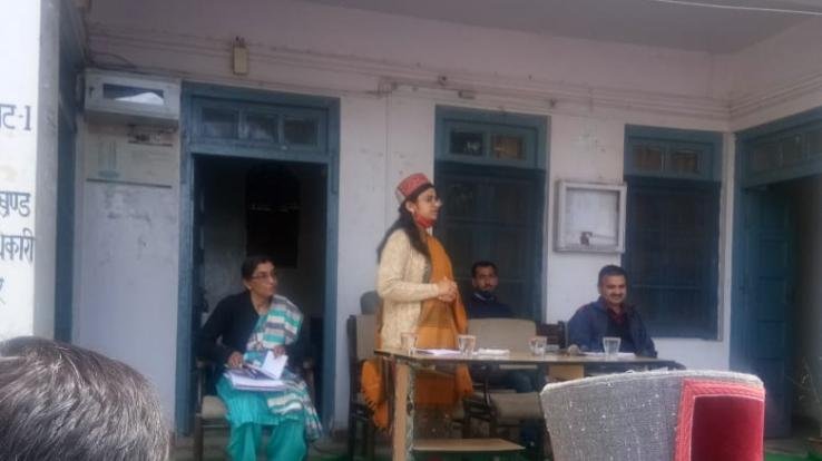 Introductory meeting with Block Development Officer Ritika Jindal with the head / deputy heads of Panchayat