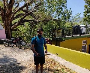 मलोह के निवासी अमित कुमार गौतम ने कोरोना को दी मात, ठीक हो कर पुरे गांव को किया सेनेटाइज़