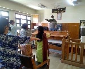 आतंकवाद विरोधी दिवस पर दिलवाई गई शपथ