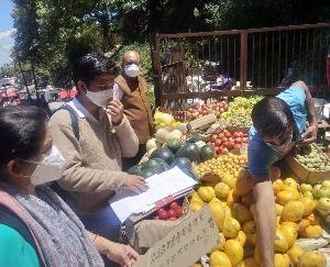 Food Controller and Supply Department conducted surprise inspections in various areas of the district