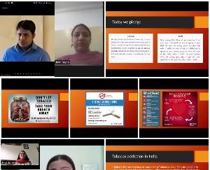 आईईसी यूनिवर्सिटी ने वर्चुअल माध्यम से  मनाया ''विश्व तंबाकू निषेध दिवस'' छात्रों ने ली तम्बाकू मुक्त समाज की शपथ