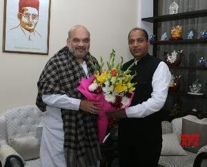गृह मंत्री अमित शाह से मिले मुख्यमंत्री जयराम ठाकुर 