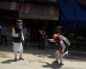 People are being made aware through Karyala to prevent corona infection