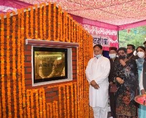 Jal Shakti Minister Mahendra Singh Thakur inaugurated and laid the foundation stone for various development works at a cost of about Rs 18 crore.