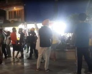 Tourists raised slogans in support of farmers' movement on Manali Mall Road