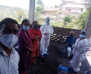 दाड़लाघाट : ग्राम पंचायत घनागुघाट हुई कोरोना मुक्त 