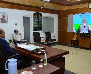 मुख्यमंत्री ने पीएम-किसान योजना के कार्यक्रम में वर्चुअल माध्यम से लिया भाग