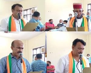 नगर परिषद परवाणू के मनोनीत पार्षदों को दिलाई शपथ