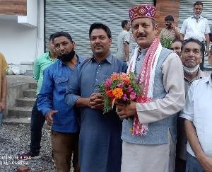 दाड़लाघाट : भाजपा के वरिष्ठ कार्यकर्ताओं ने डॉ राकेश बबली से की शिष्टाचार भेंट