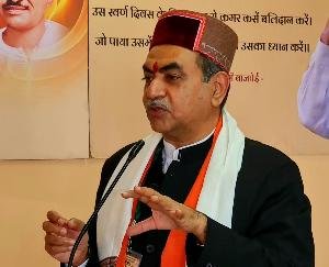  शिमला : त्रिदेव सम्मेलनों से बढ़ी भाजपा की शक्ति : टंडन 