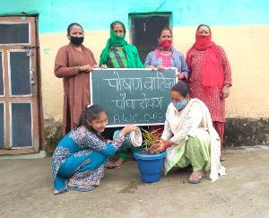 दाड़लाघाट : गांव छिब्बर में मनाया जा रहा राष्ट्रीय पोषण माह के अंतर्गत पोषण सप्ताह