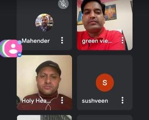 हिमाचल प्रदेश प्राइवेट स्कूल की विभिन्न एसोसिएशन के बिच हुई वेब मीटिंग