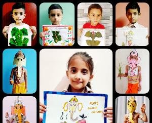 Sujanpur: Ganesh Chaturthi celebrated through virtual medium in DAV Public School, Alampur