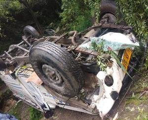 Kullu: Jeep rolled into a 300 feet deep gorge in Banjar's Shalad, one dead